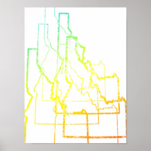 Póster idaho chill blur