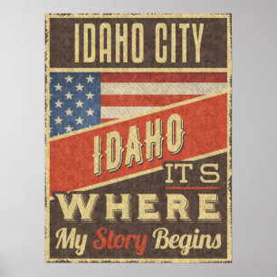 Póster Idaho City Idaho
