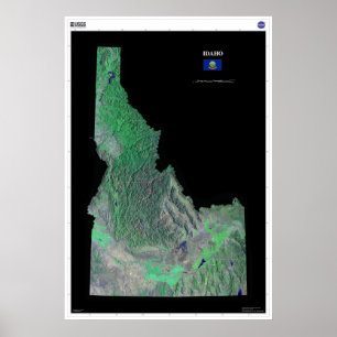 Póster Idaho De Poster Espacial