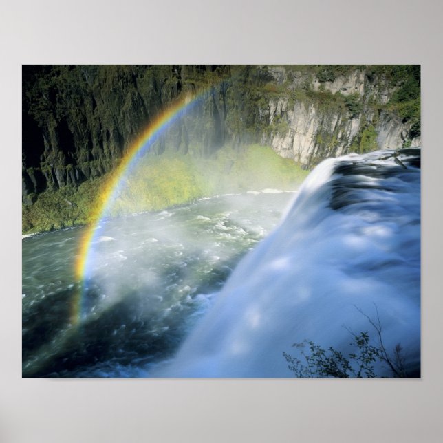Póster Idaho. EE. UU. Arcoíris en rociado sobre Upper Mes (Frente)