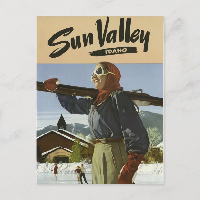 Poster Idaho los E.E.U.U. de la postal del viaje (Anverso)