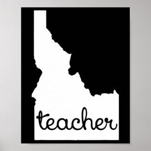 Póster Idaho Profesor fuera de regalo Guay país motivacio