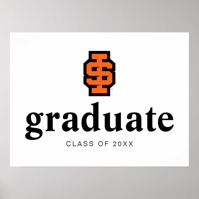 Póster Idaho State University Bold Bengala Logo (Frente)