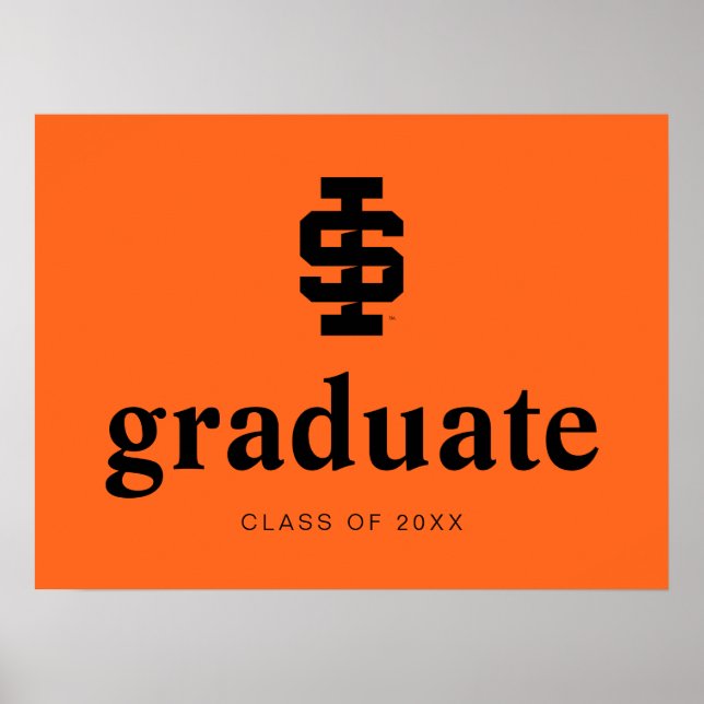 Póster Idaho State University Bold Bengala Logo (Frente)