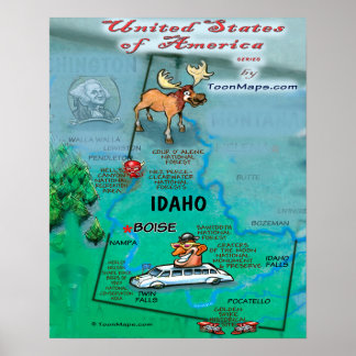 Póster Idaho USA