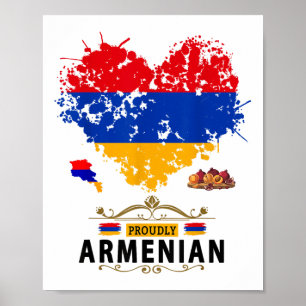 Póster Idea De Bandera Armenia Para Niños República De Br