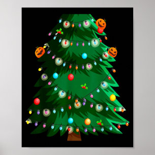 Póster Idea de disfraz de árbol de Navidad para adultos y