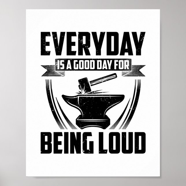 Póster Idea de regalo de herrero | Forjar la Forja de Far (Frente)