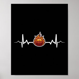 Póster Idea de regalo de latido de baloncesto