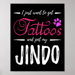 Póster Idea de regalo de madre de perro amante del tatuaj