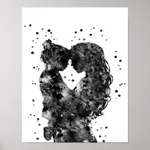 Póster Idea de regalo de madre e hija, regalo de cumpleañ