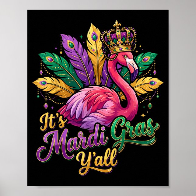 Póster Idea de regalo divertido para una fiesta de carnav (Frente)