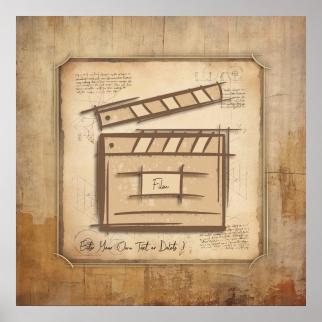 Póster Idea de regalo para cineasta, actor, director de c (Frente)