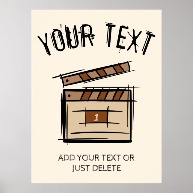 Póster Idea de regalo para cineasta, actor, director de c (Frente)