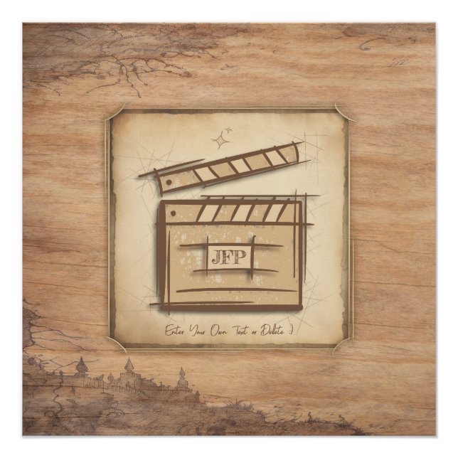 Póster Idea de regalo para cineasta, actor, director de c (Anverso)