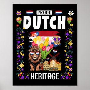 Póster Idea De Un Equipo De Bandera Nederland Para Mujere