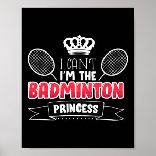 Póster Idea divertida de regalo para Badminton Player