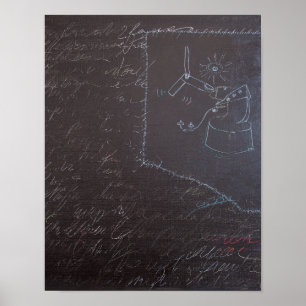 Póster Ideas blancas y pizarras 1 Poster