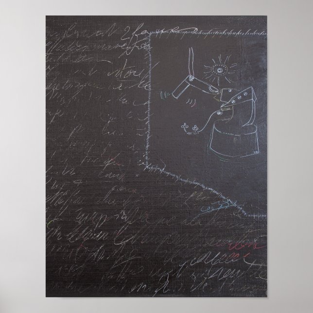 Póster Ideas blancas y pizarras 1 Poster (Frente)