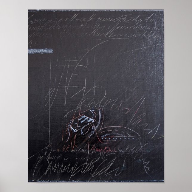 Póster Ideas blancas y pizarras 3 Poster (Frente)