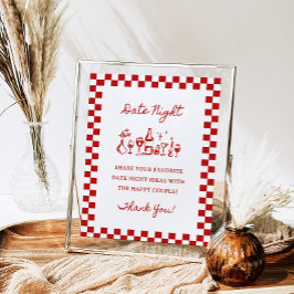 Póster Ideas de la noche de 8x10" Wavy Border de escritur