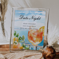 Ideas de la noche del día Aperol Spritz Rótulo de 