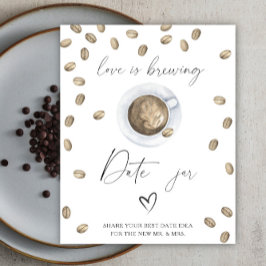 Póster Ideas de noche de cita para la ducha de novia Love
