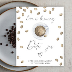 Póster Ideas de noche de cita para la ducha de novia Love