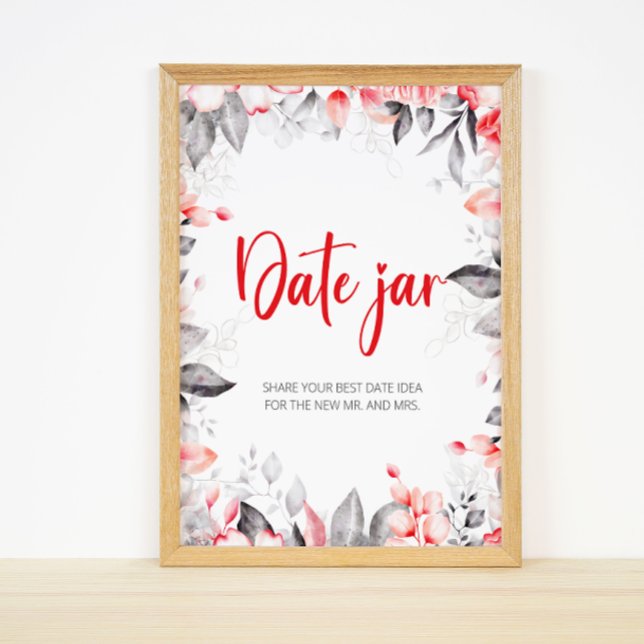 Póster Ideas de noche de flores. Juego de boda en tarro d (Subido por el creador)