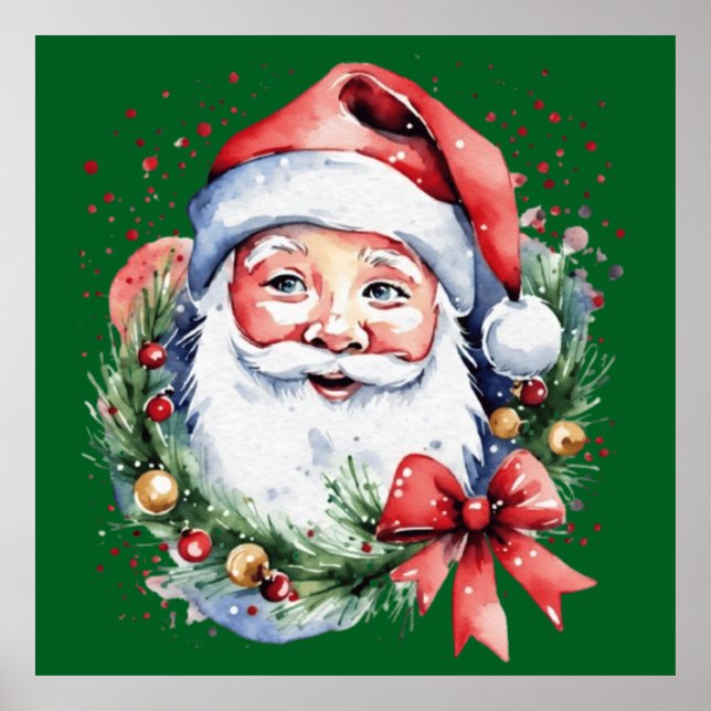 Póster Ideas de regalo de Santa Claus (Frente)