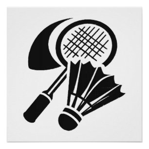 Póster Ideas de regalos de bádminton