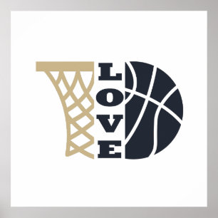 Póster ideas de regalos de baloncesto para entrenador