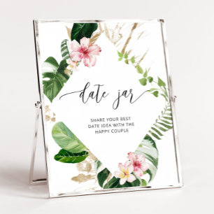 Póster Ideas para una noche de cita tropical. Regalo para