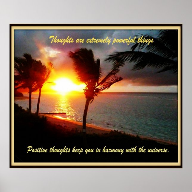 Póster Ideas positivas de Hawái (Frente)