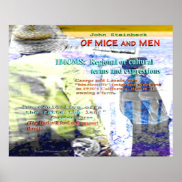 Póster Idioma de ratones y hombres