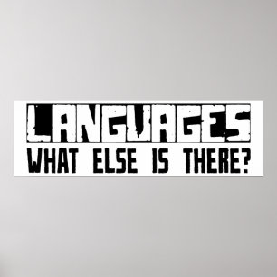 Póster ¿Idiomas qué más está allí?