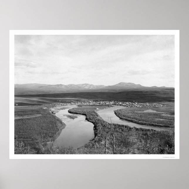 Póster Iditarod, Alaska Birdseye 1914 (Frente)