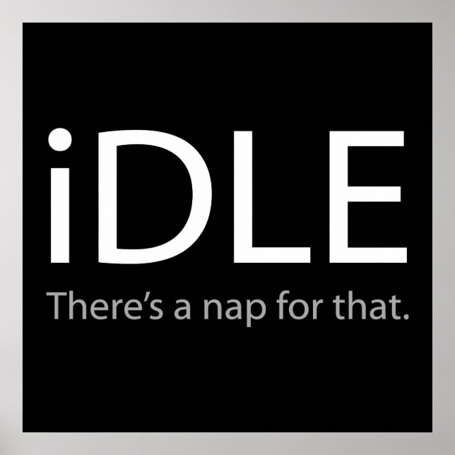 Póster iDLE - ¡Hay una siesta para eso!!! (Frente)