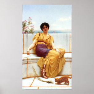 Póster Idleness de John William Godward