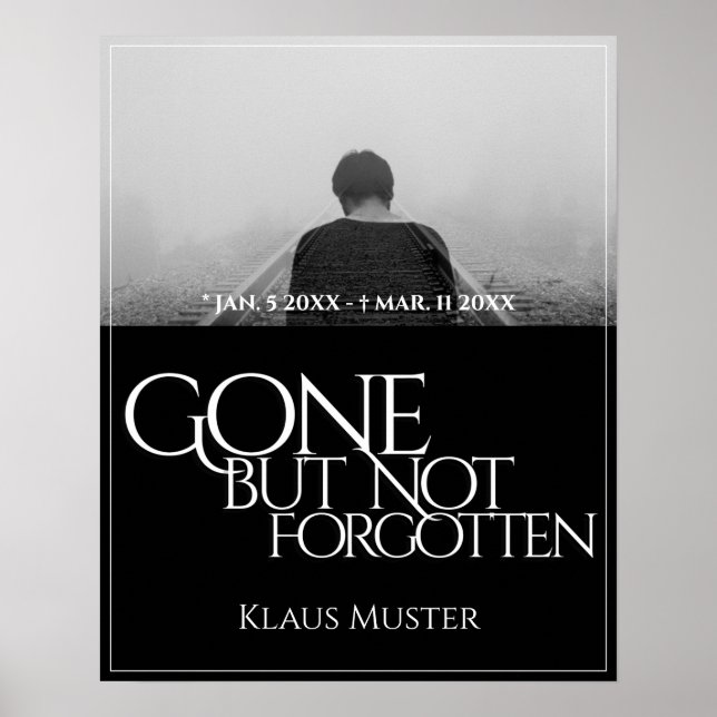 Póster Ido pero no olvidado - Oscuro (Frente)