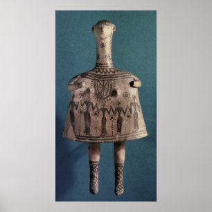 Póster Ídolo de Bell, de Thebes, Boeotia, c.700 A.C.