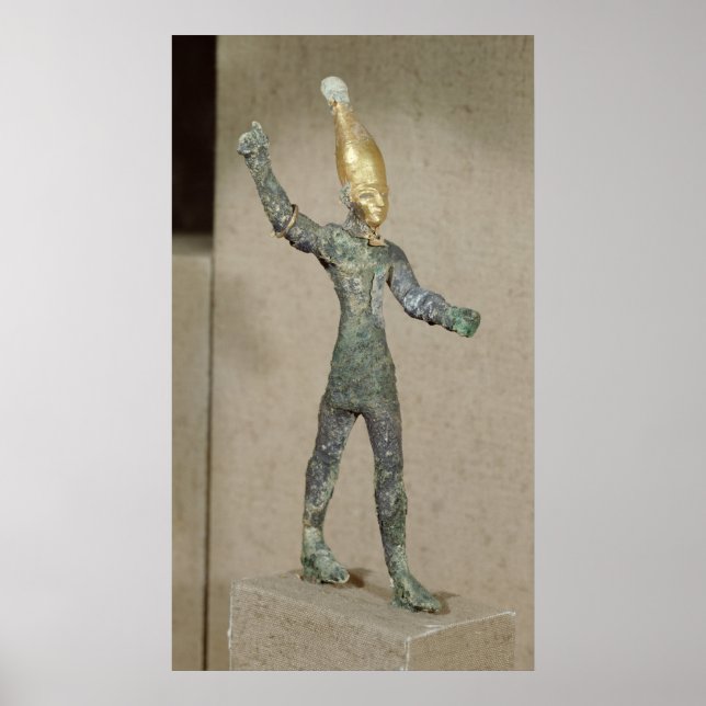 Póster Ídolo del dios Baal, de Ugarit, Siria (Frente)