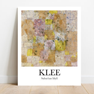Póster Idyll suburbano por Paul Klee