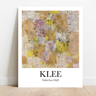 Póster Idyll suburbano por Paul Klee