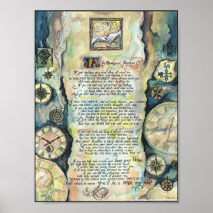 Póster "IF" by Rudyard Kipling - Calligraphy