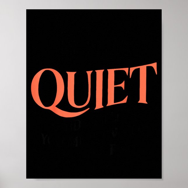 Póster If I'm Quiet And Smiling You Might Want To Run Fun (Frente)