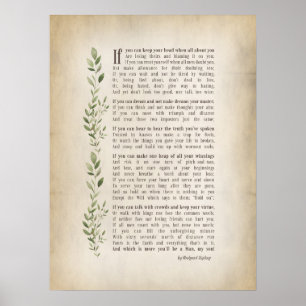 Póster IF, poema inspirado de Rudyard Kipling
