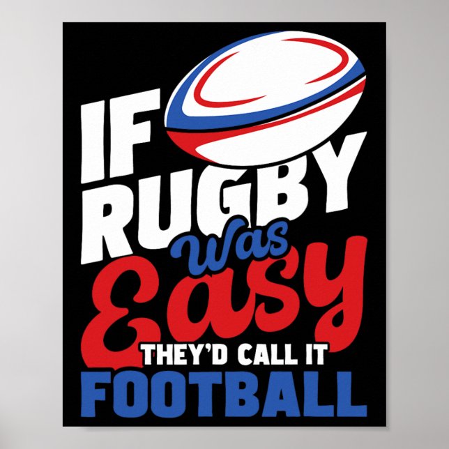 Póster If Rug Football And Wrestling Wrestler For Men Wom (Frente)