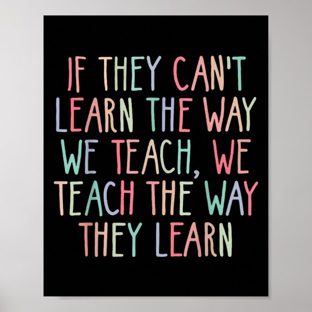 Póster If They Can't Learn The Way We Teach Special Educa (Frente)