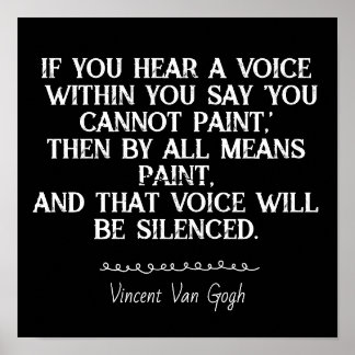 Póster If you hear a voice within you say